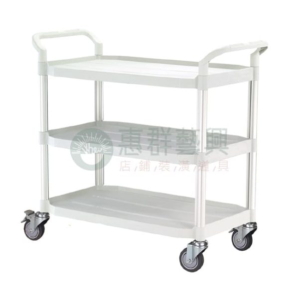 WS大型三層收納手推車-黑.白W-808LA-02 WS大型三層收納手推車-黑.白W-808LA-02