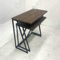 WS簡約線條造型組合式高低展示桌-02