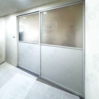 WS地軌式白框鋁板.玻璃拉門WSP211-01