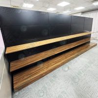 ws00單面洞洞板木層板壁面架(黑.白) - 11