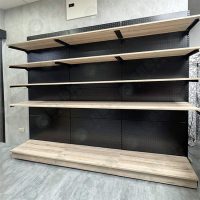ws0單面洞洞板木層板壁面架(黑.白)-10