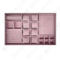 WS【客製】質感淺粉麂皮飾品盤I-1-02