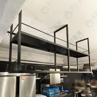 ws工業風簡約雙層造型黑吊杯架-03