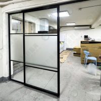 黑鋁框懸吊式拉門WSP227-ws-04