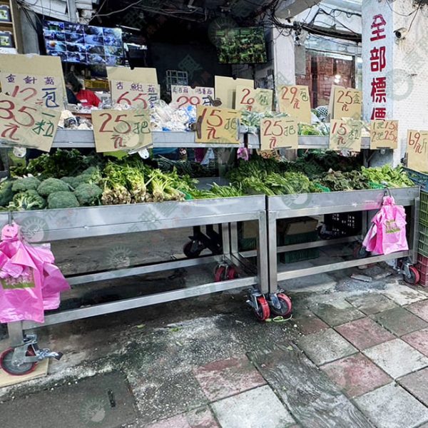 ws簡約不鏽鋼平面雙層蔬果架-01
