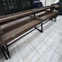 ws簡約黑框雙層平面蔬果展示架-01