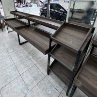 ws簡約黑框雙層平面蔬果展示架-02