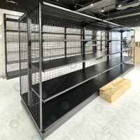 多功能雙邊井網鐵層板中島架ws-01