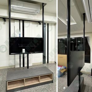 客製粗黑框電視架