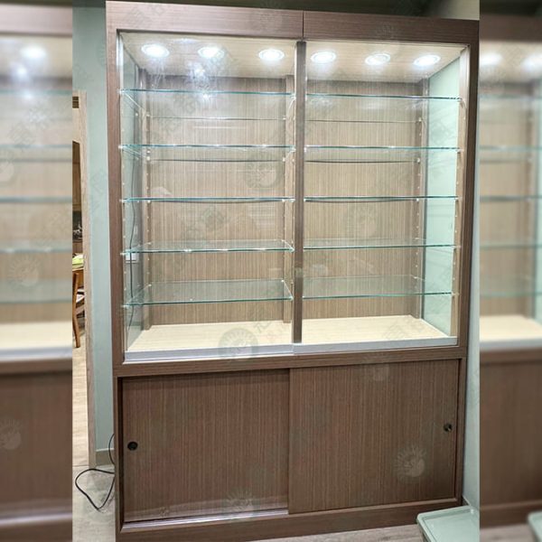 木製玻璃多層展示櫃S-1-01