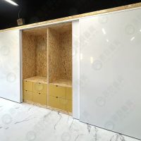 WS懸吊式磁性白板拉門-01