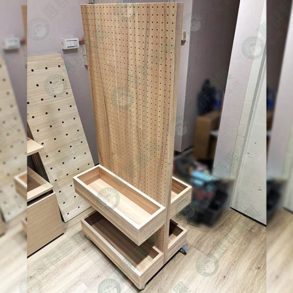 ws活動式木作雙面洞洞板展示架-01