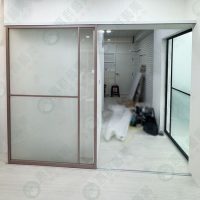 WS地軌式鋁框拉門(玫瑰金.黑框)WSP281-04