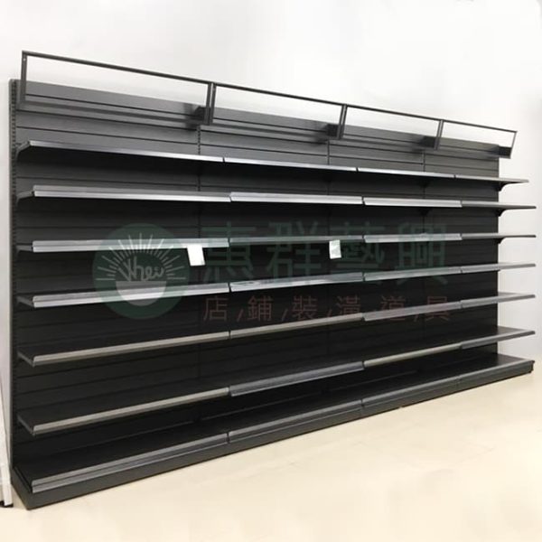 ws單面槽板層板架(黑)-01