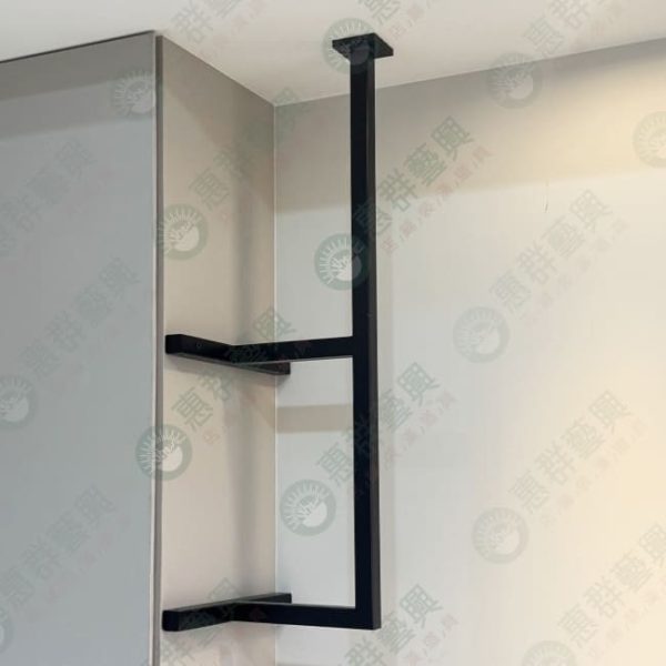 倒F造型線條烤漆黑吊桿-02