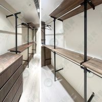 ws工業風F柱鎖壁式壁面展示陳列架WF23-01