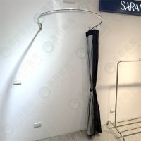 U字布簾更衣桿W-3-04