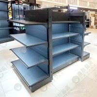 鐵製洞洞背板鐵層板中島架.端架(led燈條)ws-06