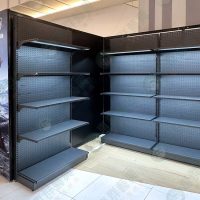 鐵製洞洞背板鐵層板壁邊陳列架(LED燈條)ws-08