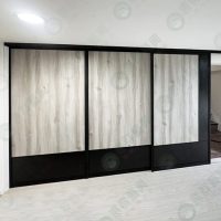 地軌式木板鋁框拉門WSP330-01