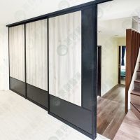地軌式木板鋁框拉門WSP330-04