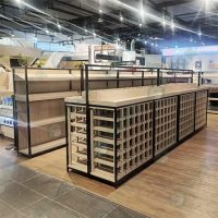 WS黑框木作中島酒櫃展示架-02