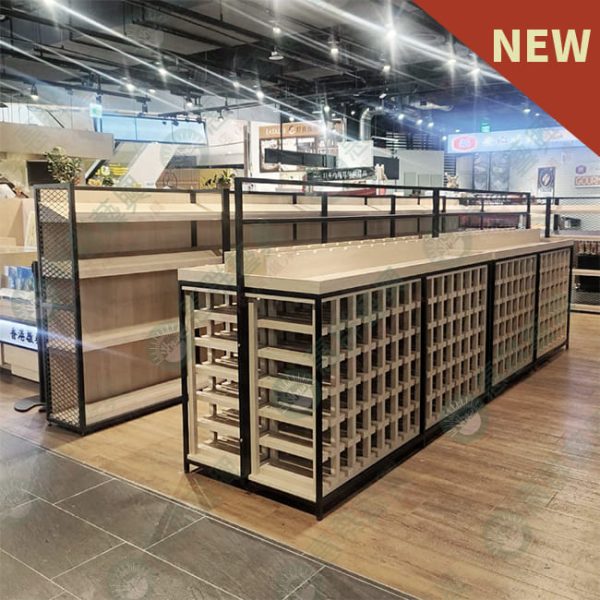 WS黑框木作中島酒櫃展示架-06