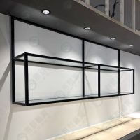 WS黑框玻璃層板展示架-01