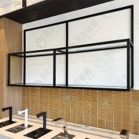 黑框玻璃層板展示架WS-04