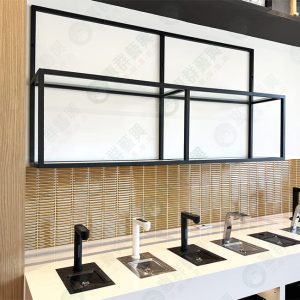 黑框玻璃層板展示架