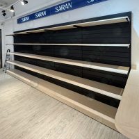 黑槽板背板壁邊陳列架WS-05