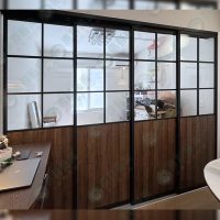 WS地軌式鋁框拉門WSP344(木板+玻璃)-0-01