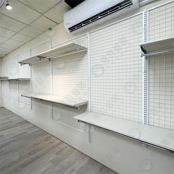 WS壁面網片.沖孔柱陳列展示組W14-01