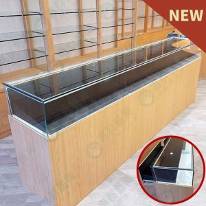 小型木櫃玻璃展示櫃(托盤式)