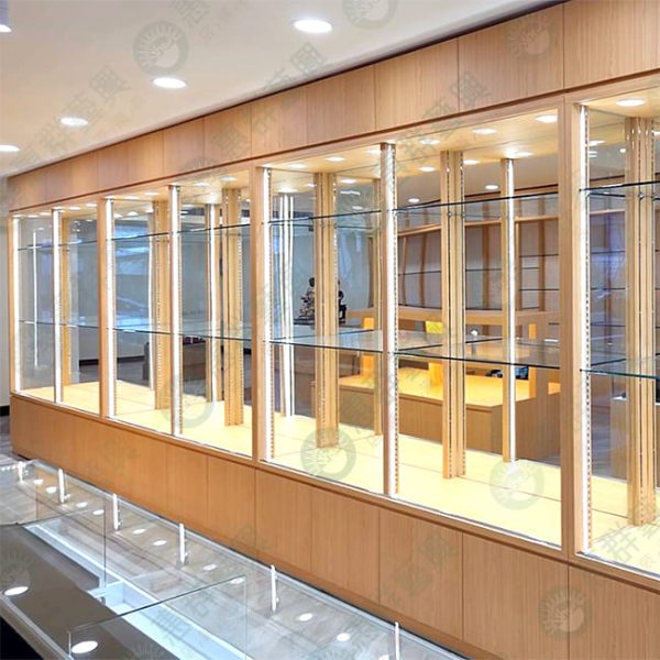 WS玻璃上下櫃展示立櫃S-4-01 (1)