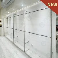 ws不鏽鋼造型F柱鎖壁式壁面陳列架WF26-01