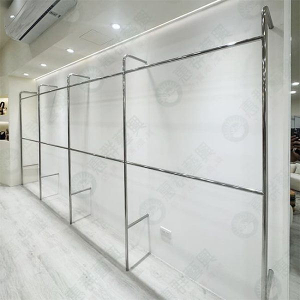 ws不鏽鋼造型F柱鎖壁式壁面陳列架WF26-02