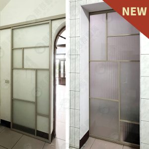 外掛式鋁框拉門WSP362