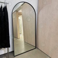 ws拱門型皮帶黑框靠壁鏡-03