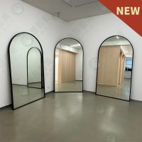 ws拱門型皮帶黑框靠壁鏡-05