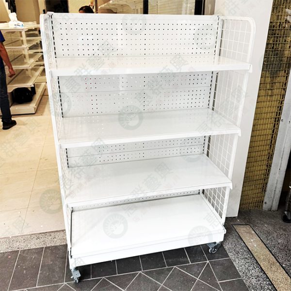 雙弧井字網雙側鐵洞板端架加輪-01
