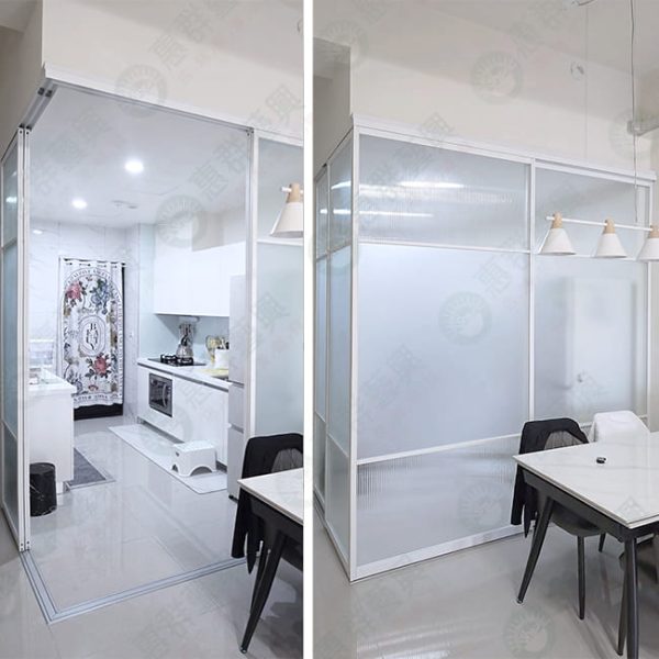 L型地軌式鋁框拉門WSP371-02