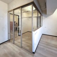 ws L型垂壁地軌式鋁框拉門WSP373-01