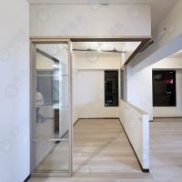 ws L型垂壁地軌式鋁框拉門WSP373-03