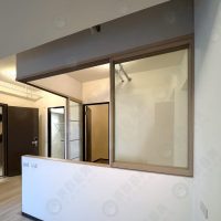 ws L型垂壁地軌式鋁框拉門WSP373-04