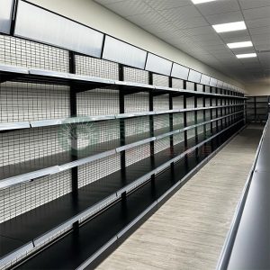 壁面井格網鐵板陳列架(POP框/凸面)