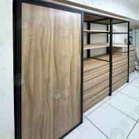 WS工業風置物層板.吊衣桿陳列架HU-1-03