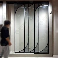 ws0造型懸吊式同步連動鋁框拉門WSP378-05