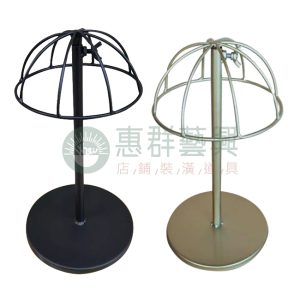 簡約伸縮圓盤造型帽架(黑/金)