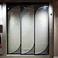 ws造型懸吊式同步連動鋁框拉門WSP378-05